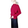 Svetr slabý úpletový dlouhý netopýří rukáv dámský (S/M/L ONE SIZE) ITALSKá MóDA IM723GALA/DR