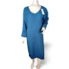 Šaty pletené dlouhý rukáv dámské (L/XL ONE SIZE) ITALSKá MóDA IMC23483/DR