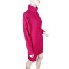 Šaty teplé dlouhý rukáv dámské nadrozměr (L/XL ONE SIZE) ITALSKá MóDA IMC23460/DR (Velikost L/XL, Barva béžová)