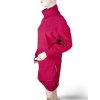 Šaty teplé dlouhý rukáv dámské nadrozměr (L/XL ONE SIZE) ITALSKá MóDA IMC23460/DR (Velikost L/XL, Barva béžová)