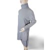 Šaty teplé dlouhý rukáv dámské nadrozměr (L/XL ONE SIZE) ITALSKá MóDA IMC23460/DR (Velikost L/XL, Barva béžová)