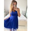 Šaty krátké společenské na ramínka dámské (S/M ONE SIZE) ITALSKÁ MÓDA IMPSH23C662/DU (Velikost S/M/L, Barva Černá)