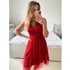 Šaty krátké společenské na ramínka dámské (S/M ONE SIZE) ITALSKÁ MÓDA IMPSH23C662/DU (Velikost S/M/L, Barva Černá)