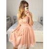Šaty krátké společenské na ramínka dámské (S/M ONE SIZE) ITALSKÁ MÓDA IMPSH23C662/DU (Velikost S/M/L, Barva Černá)