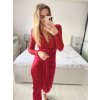 Šaty elegantní flitrové dlouhý rukáv dámské (S/M ONE SIZE) ITALSKá MóDA IMM23M30557/DU