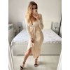 Šaty elegantní flitrové dlouhý rukáv dámské (S/M ONE SIZE) ITALSKá MóDA IMM23M30557/DU