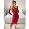 Šaty elegantní flitrové dlouhý rukáv dámské (S/M ONE SIZE) ITALSKá MóDA IMM23M30557/DU
