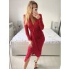 Šaty elegantní flitrové dlouhý rukáv dámské (S/M ONE SIZE) ITALSKá MóDA IMM23M30557/DU