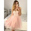 Šaty společenské na ramínka dámské (S/M ONE SIZE) ITALSKÁ MÓDA IMM2319871/DU (Velikost S/M/L, Barva růžová)