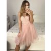 Šaty společenské na ramínka dámské (S/M ONE SIZE) ITALSKÁ MÓDA IMM2319871/DU (Velikost S/M/L, Barva růžová)
