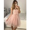 Šaty společenské na ramínka dámské (S/M ONE SIZE) ITALSKÁ MÓDA IMM2319871/DU (Velikost S/M/L, Barva růžová)