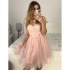 Šaty společenské na ramínka dámské (S/M ONE SIZE) ITALSKÁ MÓDA IMM2319871/DU (Velikost S/M/L, Barva růžová)
