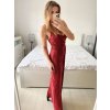 Šaty dlouhé společenské třpytivé na ramínka dámské (S/M ONE SIZE) ITALSKá MODA IM323160/DU (Velikost S/M/L, Barva Černá)