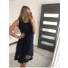 Šaty elegantní letní bez rukávu dámské (S/M/L ONE SIZE) ITALSKÁ MÓDA IMHMS23NELA/DU (Velikost M/L, Barva béžová)