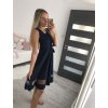 Šaty elegantní letní bez rukávu dámské (S/M/L ONE SIZE) ITALSKÁ MÓDA IMHMS23NELA/DU (Velikost M/L, Barva béžová)