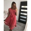 Šaty elegantní letní bez rukávu dámské (S/M/L ONE SIZE) ITALSKÁ MÓDA IMHMS23NELA/DU (Velikost M/L, Barva béžová)