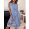 Šaty elegantní letní bez rukávu dámské (S/M/L ONE SIZE) ITALSKÁ MÓDA IMHMS23NELA/DU (Velikost M/L, Barva béžová)