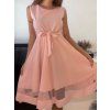 Šaty elegantní letní bez rukávu dámské (S/M/L ONE SIZE) ITALSKÁ MÓDA IMHMS23NELA/DU (Velikost M/L, Barva béžová)