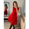 Šaty elegantní letní bez rukávu dámské (S/M/L ONE SIZE) ITALSKÁ MÓDA IMHMS23NELA/DU (Velikost M/L, Barva béžová)