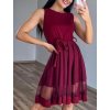 Šaty elegantní letní bez rukávu dámské (S/M/L ONE SIZE) ITALSKÁ MÓDA IMHMS23NELA/DU (Velikost M/L, Barva béžová)