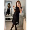 Šaty elegantní letní bez rukávu dámské (S/M/L ONE SIZE) ITALSKÁ MÓDA IMHMS23NELA/DU (Velikost M/L, Barva béžová)