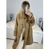 Kabát s kožíškem dlouhý rukáv dámský (S/M/L/XL ONE SIZE) ITALSKÁ MODA IM423351/DU (Velikost L/XL, Barva Černá)