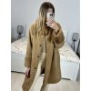 Kabát s kožíškem dlouhý rukáv dámský (S/M/L/XL ONE SIZE) ITALSKÁ MODA IM423351/DU (Velikost L/XL, Barva Černá)