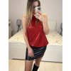 Tunika flitrová bez rukávů dámská (S/M ONE SIZE) ITALSKÁ MÓDA IMM23M84215ELC/DUR (Velikost S/M/L, Barva Černá)