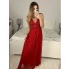 Šaty dlouhé elegantní s flitry na ramínka dámské (S/M ONE SIZE) ITALSKÁ MÓDA IMPMD2329979C/DU