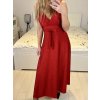 Šaty dlouhé třpytivé společenské na ramínka dámské (S/M/L ONE SIZE) ITALSKÁ MÓDA IMC23501/DUR