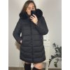 Bunda zimní s kapucí dámská nadrozměr (3XL-7XL) POLSKÁ MODA BLI2381296/DU (Velikost 3XL, Barva Černá)