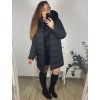 Bunda zimní s kapucí dámská nadrozměr (3XL-7XL) POLSKÁ MODA BLI2381296/DU (Velikost 3XL, Barva Černá)