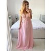 Šaty dlouhé společenské elegantní plesové na ramínka dámské (L/XL ONE SIZE) ITALSKÁ MÓDA IMM22XF-A322/DU (Velikost L/XL, Barva modrá královská)