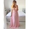 Šaty dlouhé společenské elegantní plesové na ramínka dámské (L/XL ONE SIZE) ITALSKÁ MÓDA IMM22XF-A322/DU (Velikost L/XL, Barva modrá královská)