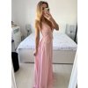 Šaty dlouhé společenské elegantní plesové na ramínka dámské (L/XL ONE SIZE) ITALSKÁ MÓDA IMM22XF-A322/DU (Velikost L/XL, Barva modrá královská)