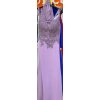 Šaty dlouhé společenské elegantní plesové na ramínka dámské (L/XL ONE SIZE) ITALSKÁ MÓDA IMM22XF-A322/DU (Velikost L/XL, Barva modrá královská)