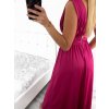 Šaty společenské dlouhé bez rukávu dámské (S/M ONE SIZE) ITALSKÁ MÓDA IMS24FIONA/DUR