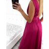 Šaty společenské dlouhé bez rukávu dámské (S/M ONE SIZE) ITALSKÁ MÓDA IMS24FIONA/DUR