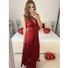 Šaty společenské dlouhé bez rukávu dámské (S/M ONE SIZE) ITALSKÁ MÓDA IMS24FIONA/DUR (Velikost S/M/L, Barva Černá)