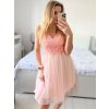 Šaty společenské na ramínka dámské (S/M ONE SIZE) ITALSKá MóDA IMHMS23115/DU (Velikost S/M/L, Barva růžová starorůžová)