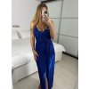 Šaty společenské třpytivé na ramínka dámské (S/M ONE SIZE) ITALSKÁ MÓDA IMPSH246567/DUR (Velikost S/M/L, Barva Černá)