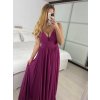 Šaty dlouhé společenské na ramínka dámské (S/M ONE SIZE) ITALSKÁ MÓDA IMPSH2380566/DU (Velikost S/M/L, Barva Černá)