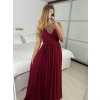 Šaty dlouhé společenské na ramínka dámské (S/M ONE SIZE) ITALSKÁ MÓDA IMPSH2380566/DU