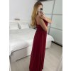 Šaty dlouhé společenské na ramínka dámské (S/M ONE SIZE) ITALSKÁ MÓDA IMPSH2380566/DU