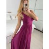 Šaty dlouhé společenské na ramínka dámské (S/M ONE SIZE) ITALSKÁ MÓDA IMPSH2380566/DU
