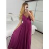 Šaty dlouhé společenské na ramínka dámské (S/M ONE SIZE) ITALSKÁ MÓDA IMPSH2380566/DU