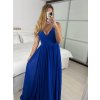 Šaty dlouhé společenské na ramínka dámské (S/M ONE SIZE) ITALSKÁ MÓDA IMPSH2380566/DU (Velikost S/M/L, Barva Černá)