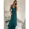 Šaty dlouhé společenské na ramínka dámské (S/M ONE SIZE) ITALSKÁ MÓDA IMPSH2380566/DU