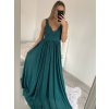 Šaty dlouhé společenské na ramínka dámské (S/M ONE SIZE) ITALSKÁ MÓDA IMPSH2380566/DU
