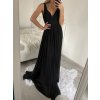 Šaty dlouhé společenské na ramínka dámské (S/M ONE SIZE) ITALSKÁ MÓDA IMPSH2380566/DU